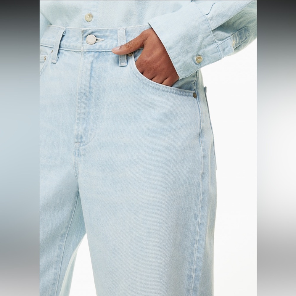 The '90s Marlo Hi-Rise Baggy Jean - Baby Baby Bleu - Picture 2 of 7